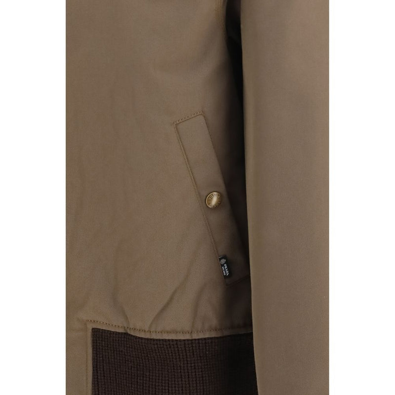 Prada Brown Cotton Full-Length Jacket