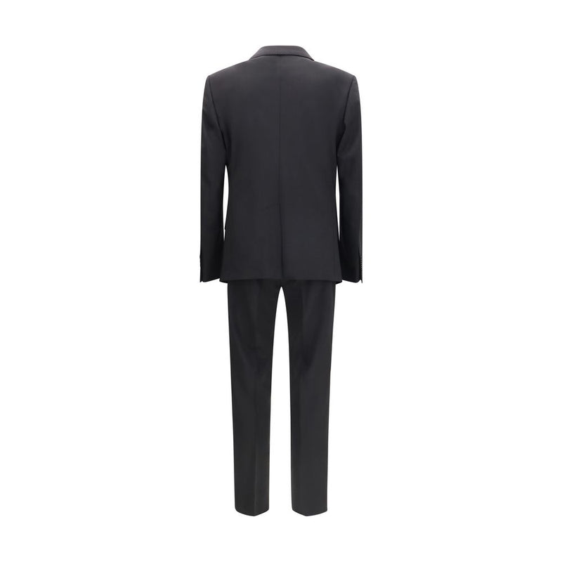 Dolce & Gabbana Black Wool Oves Aries Two-Piece Suit