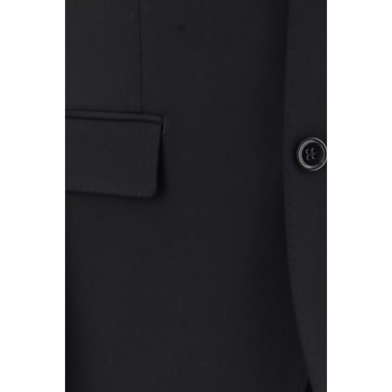 Dolce & Gabbana Black Wool Oves Aries Two-Piece Suit