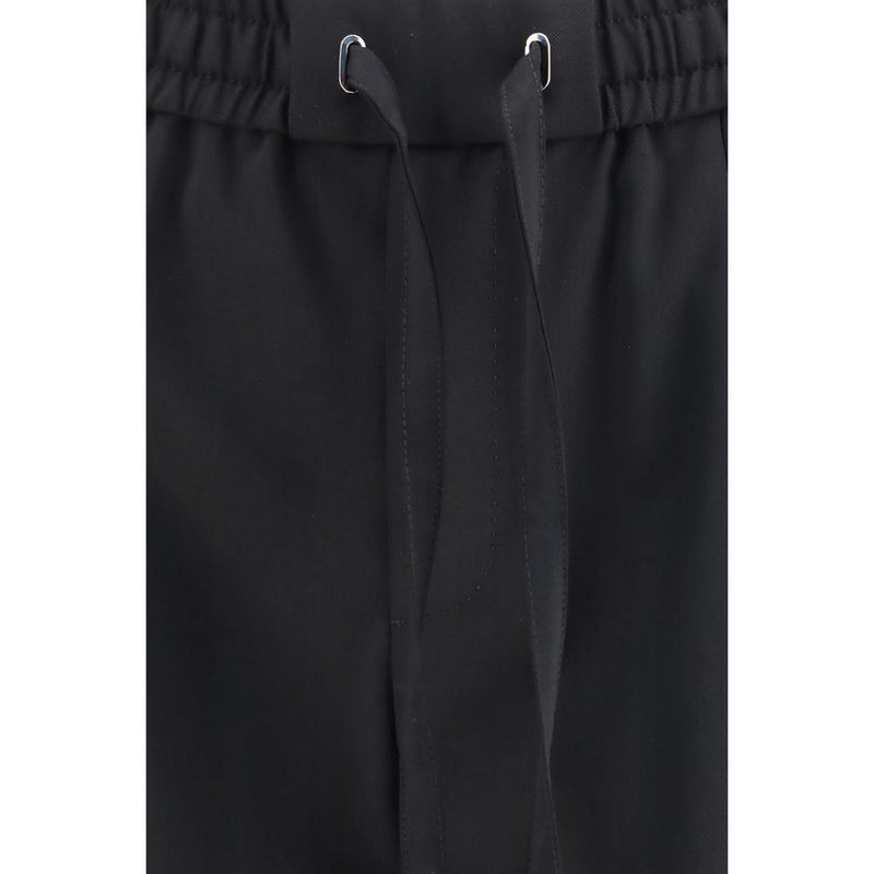 Dolce & Gabbana Black Wool Oves Aries Joggers (Workout Pants)