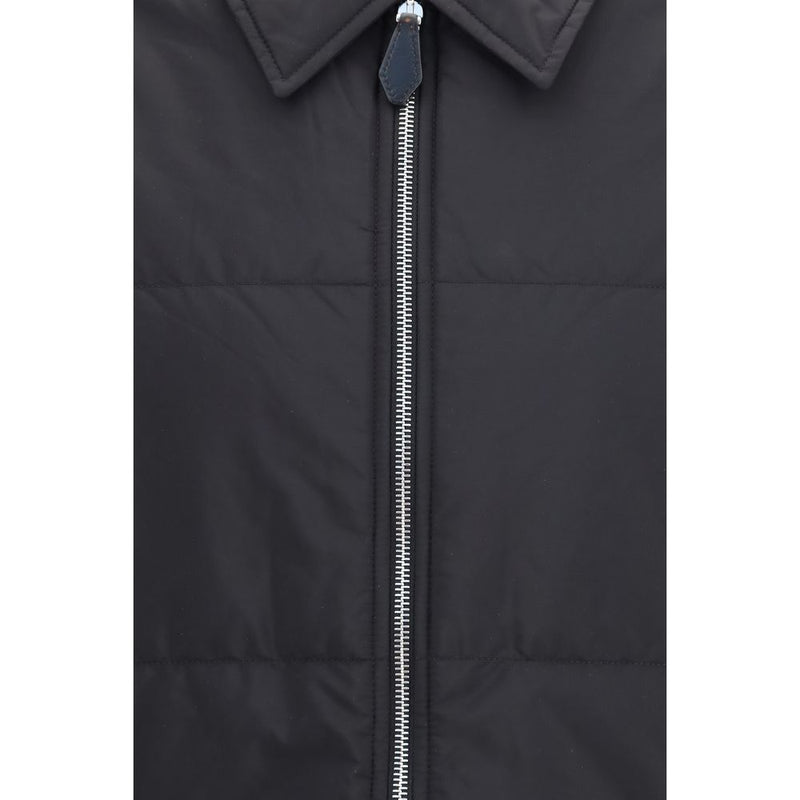 Prada Black Wool Oves Aries Full-Length Jacket