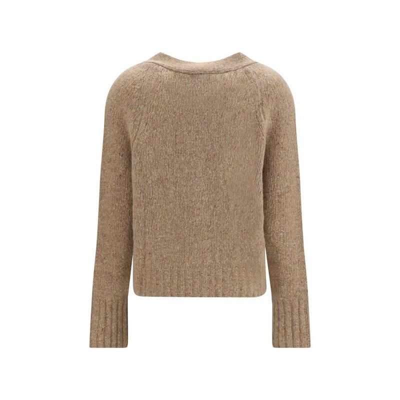Allude Beige Cashmere Cardigan