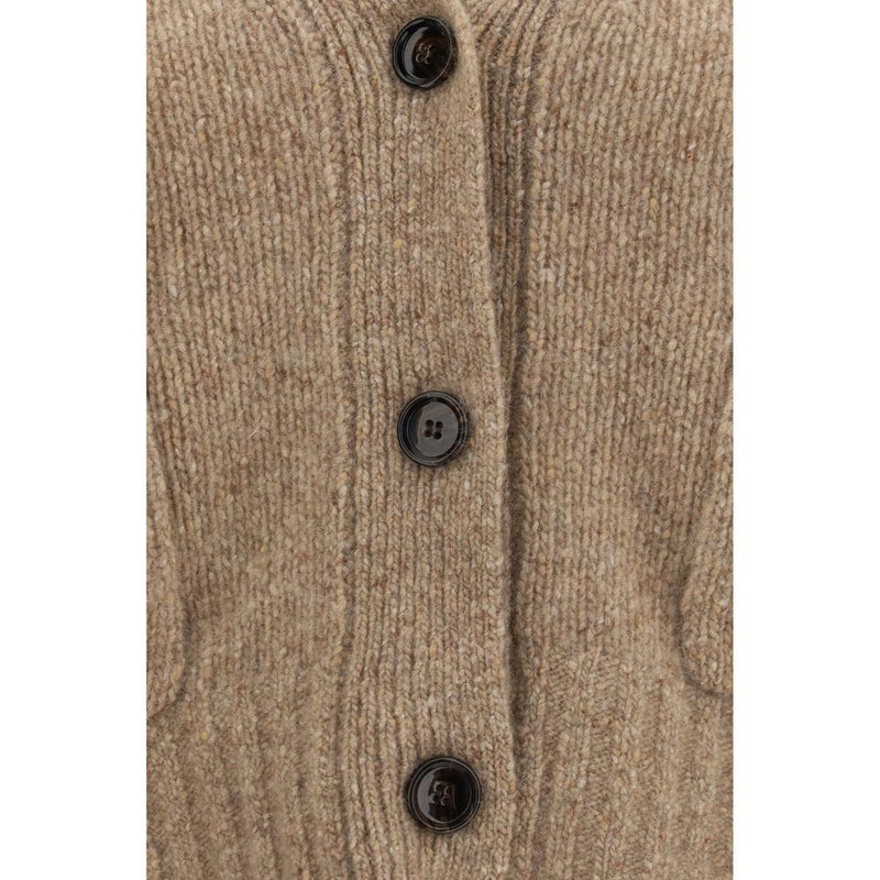Allude Beige Cashmere Cardigan