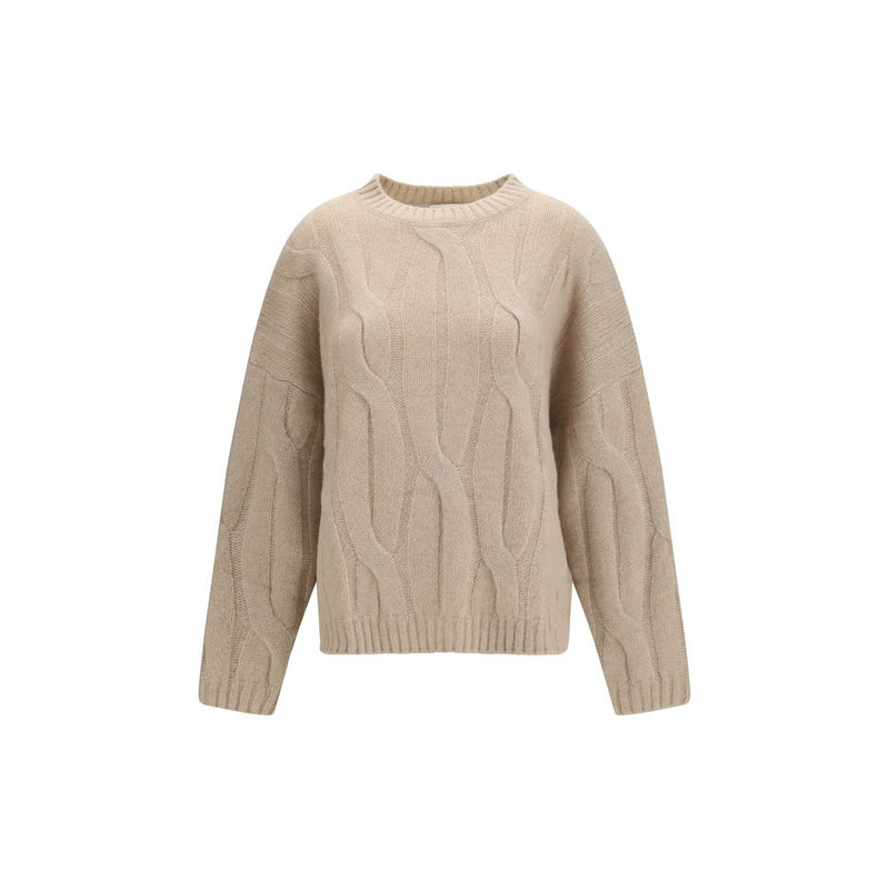 Allude Beige Cashmere Sweater