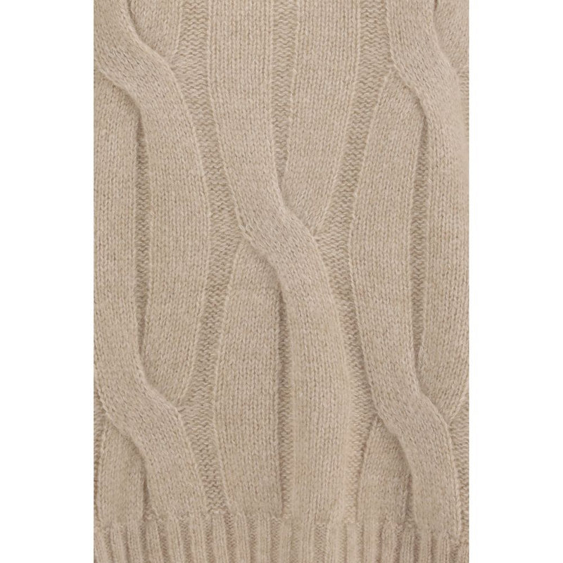 Allude Beige Cashmere Sweater