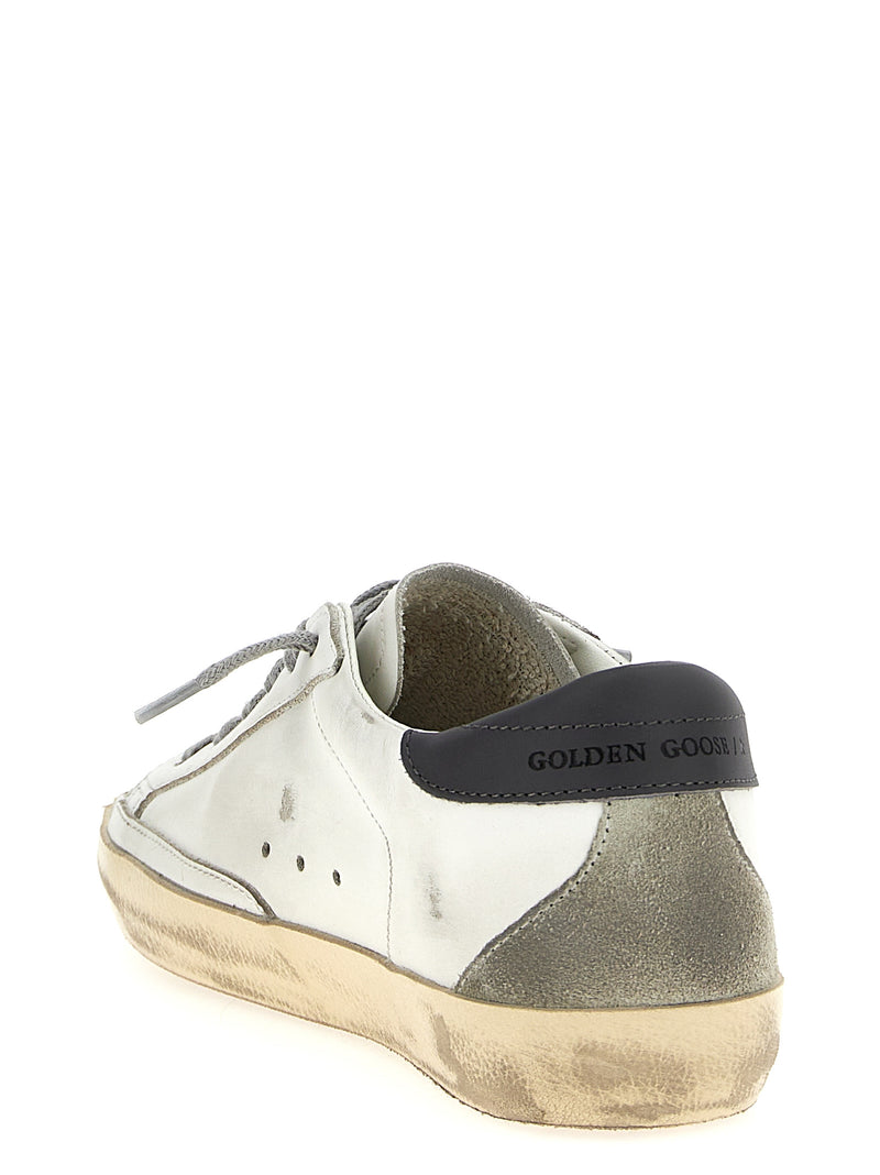 Golden Goose Gray Cowhide Low Top Sneakers
