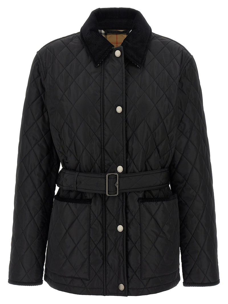 Burberry Black Polyamide Full-Length Jacket