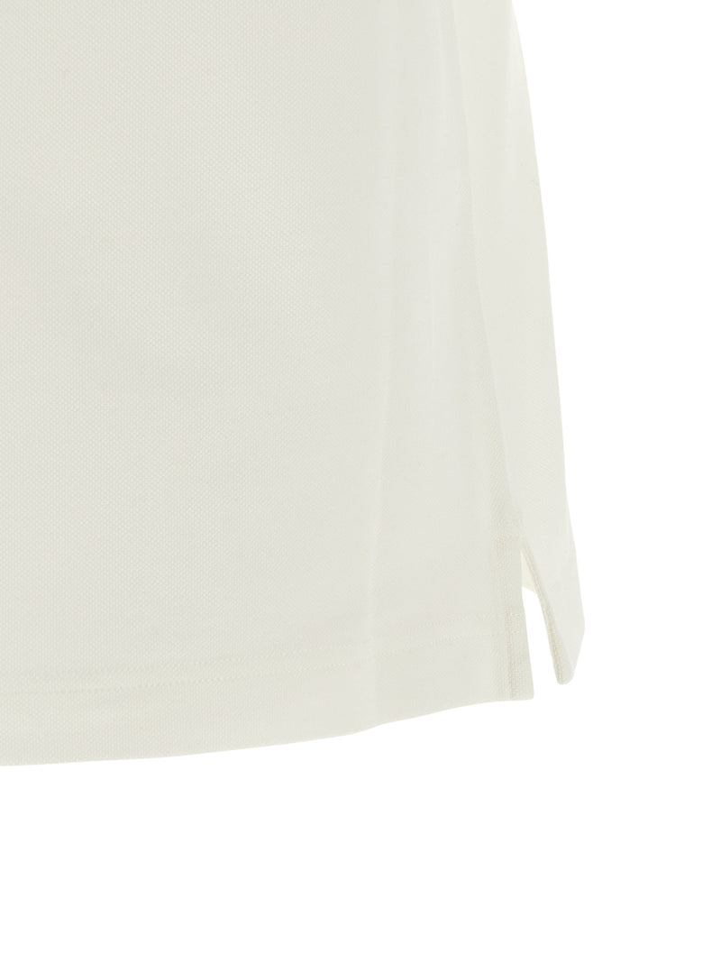 Burberry White Cotton Polo Shirt