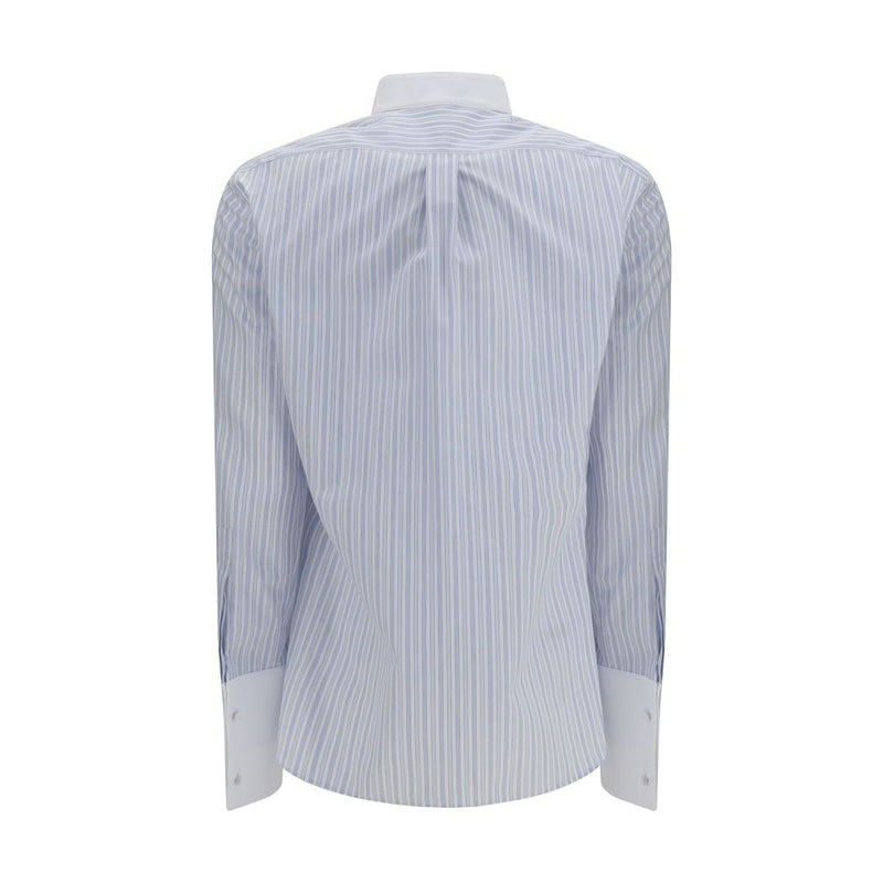 Tom Ford Blue Cotton Pattern Shirt