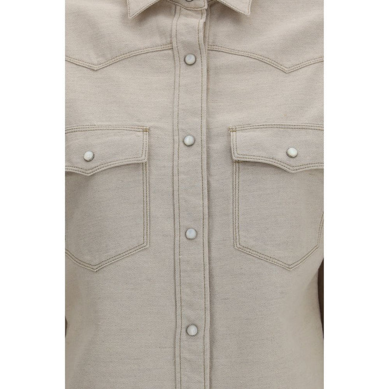 Fendi Beige Denim Shirt