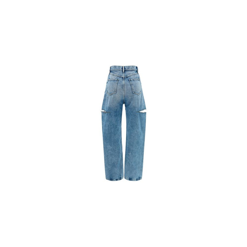 Maison Margiela Blue Cotton Straight-Leg Jeans