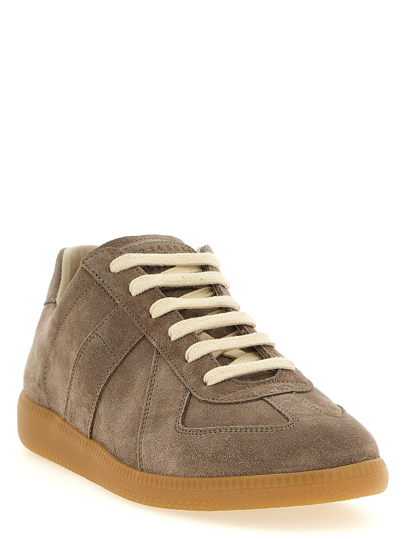 Maison Margiela Beige Calfskin Low Top Sneakers