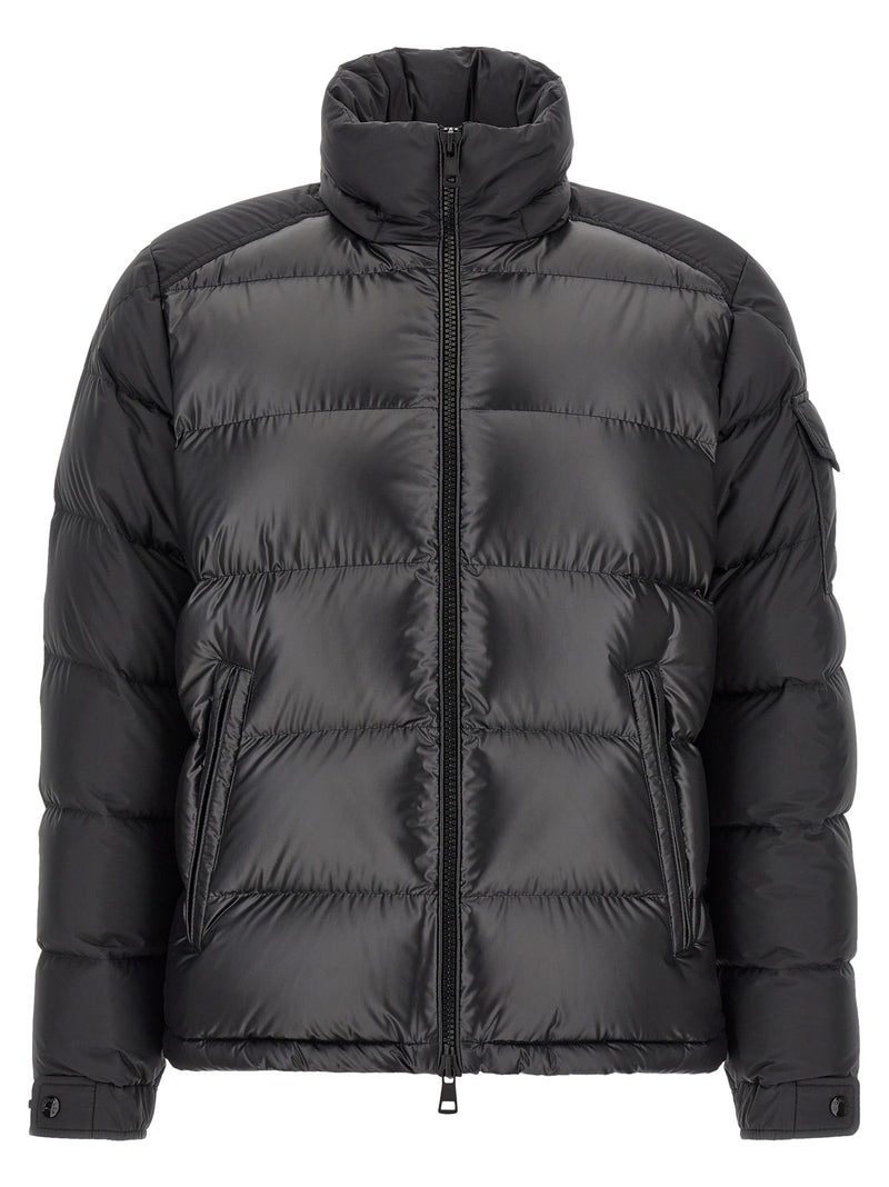 Moncler Black Polyester Full-Length Jacket