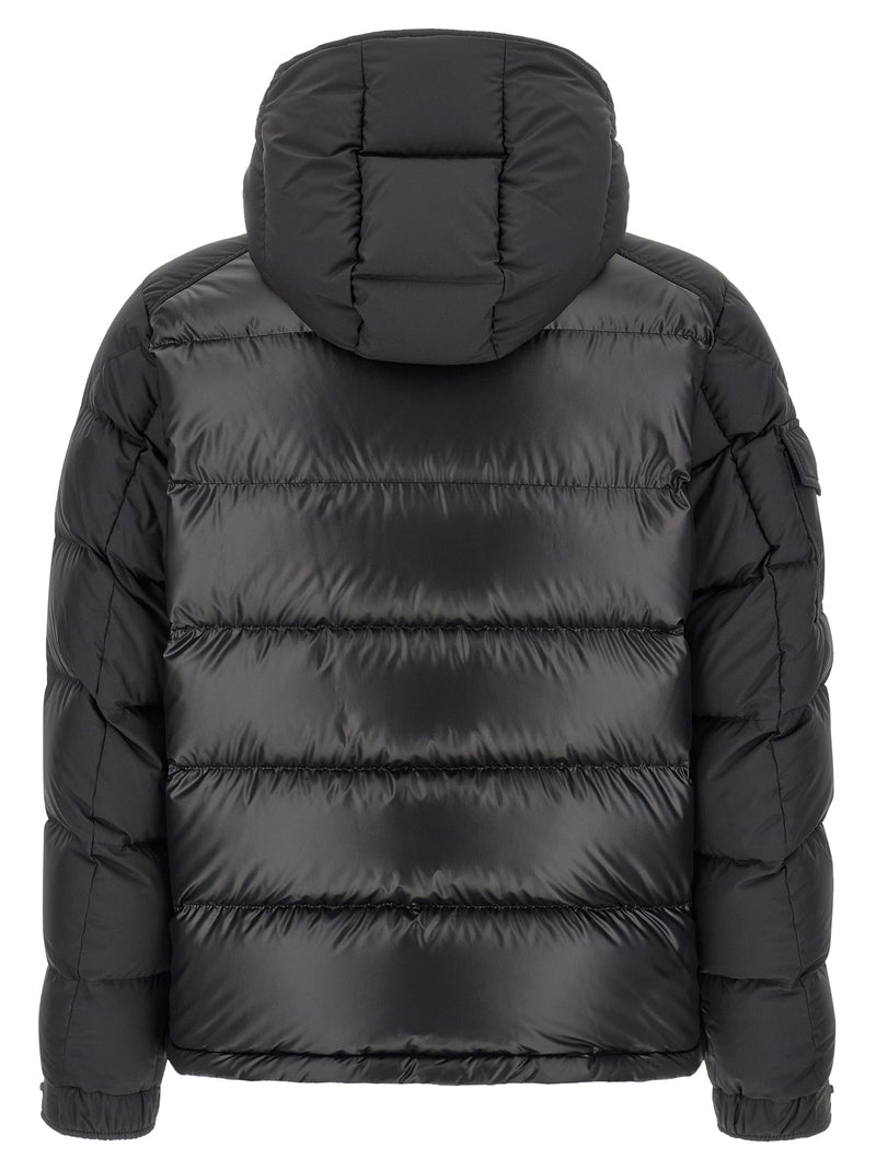 Moncler Black Polyester Full-Length Jacket