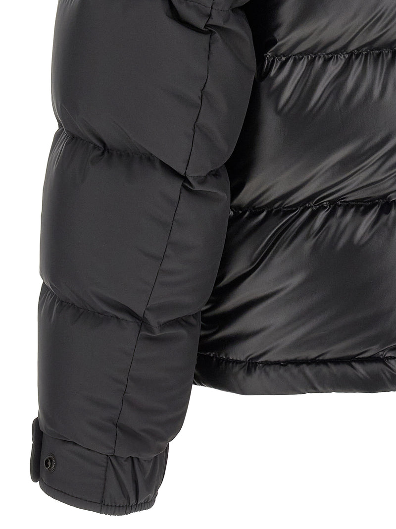 Moncler Black Polyester Full-Length Jacket