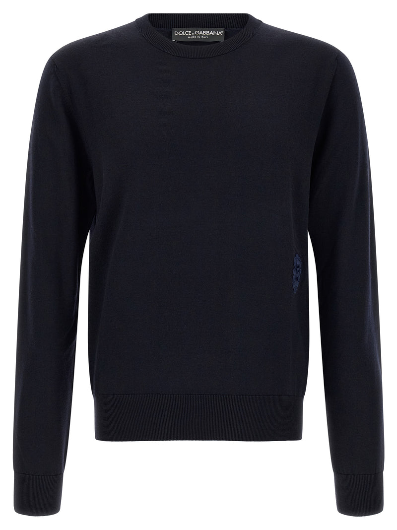Dolce & Gabbana Blue Virgin Wool Cardigan