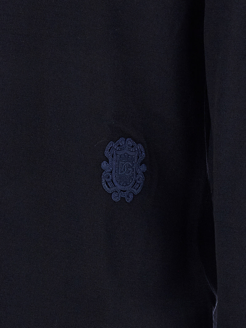 Dolce & Gabbana Blue Virgin Wool Cardigan