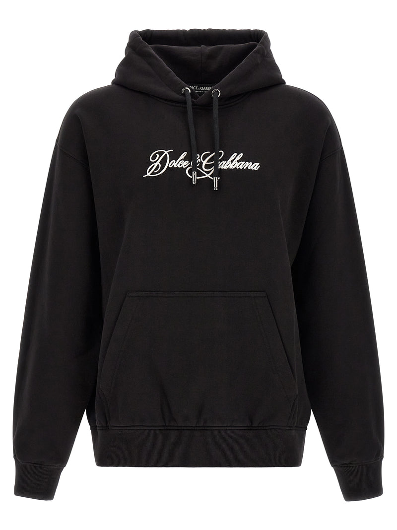 Dolce & Gabbana Black Cotton Sweatshirt