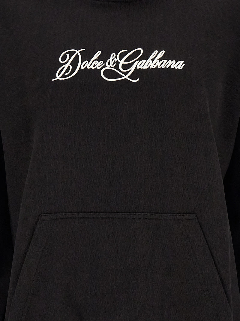 Dolce & Gabbana Black Cotton Sweatshirt