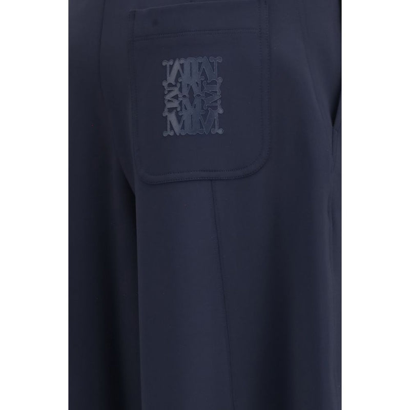 Max Mara Blue Polyamide Casual Pants