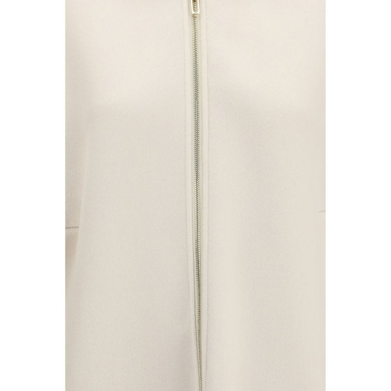 Max Mara Beige Wool Oves Aries Full-Length Jacket