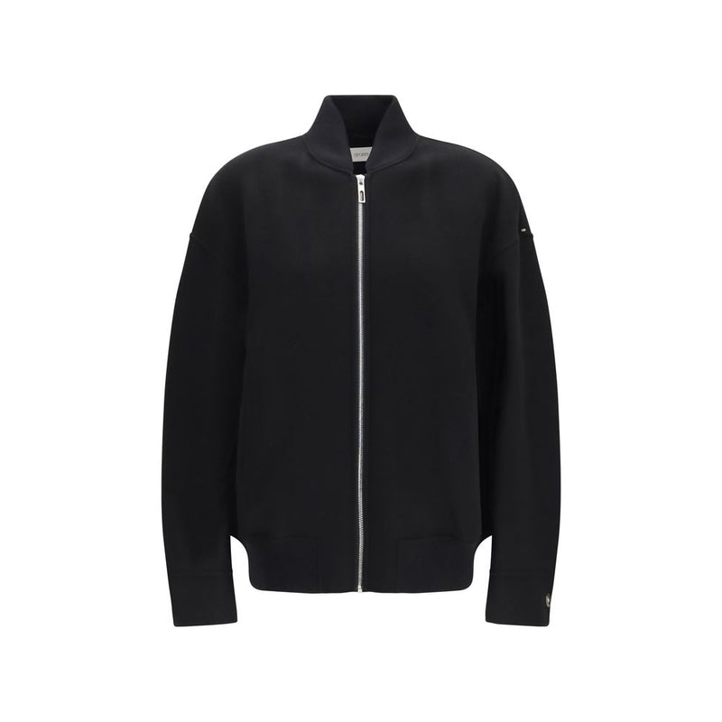 Max Mara Black Wool Oves Aries Full-Length Jacket