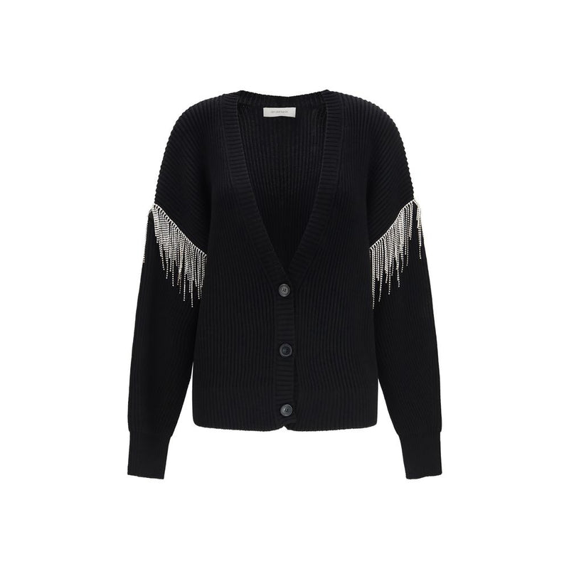 Max Mara Black Wool Oves Aries Cardigan