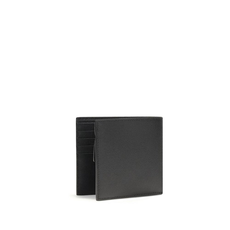 Cartera de piel de becerro negra Bos Taurus de Saint Laurent