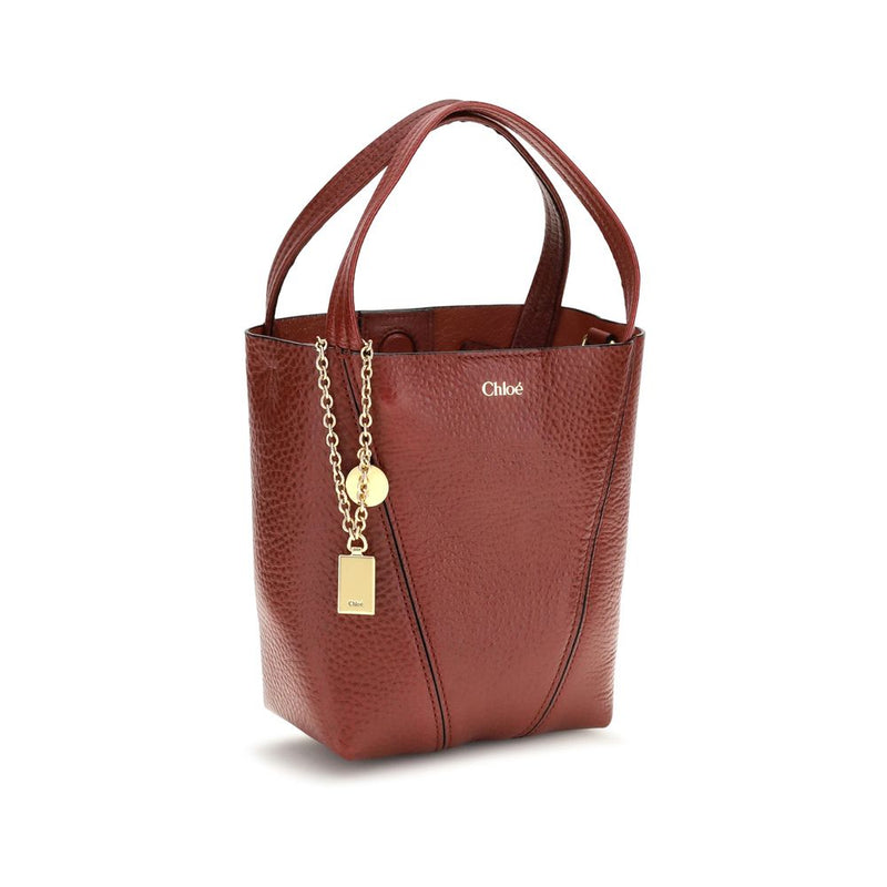 Chloé Red Calf Leather Bos Taurus Shoulder Bag