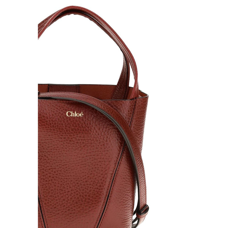 Chloé Red Calf Leather Bos Taurus Shoulder Bag