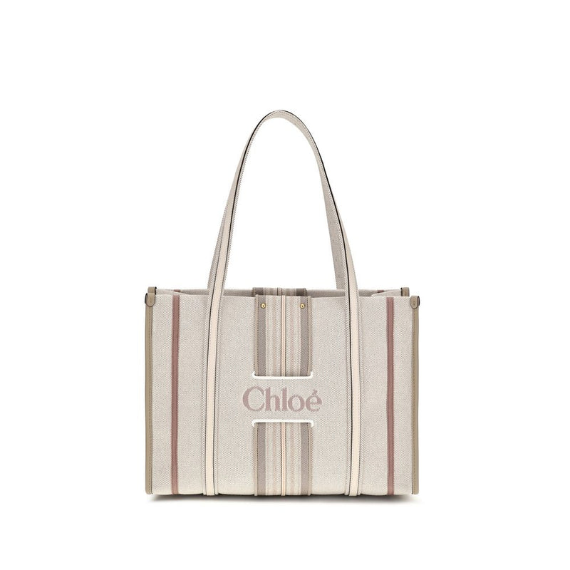Chloé Beige Cotton Shoulder Bag