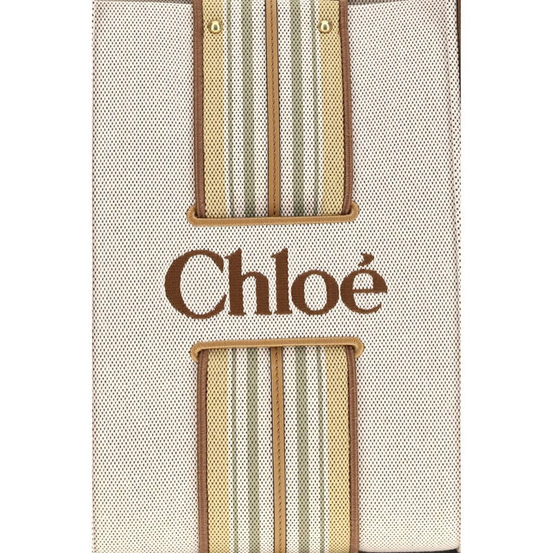 Chloé Beige Cotton Shoulder Bag