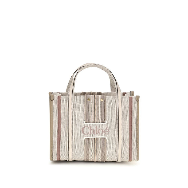 Chloé Beige Cotton Shoulder Bag