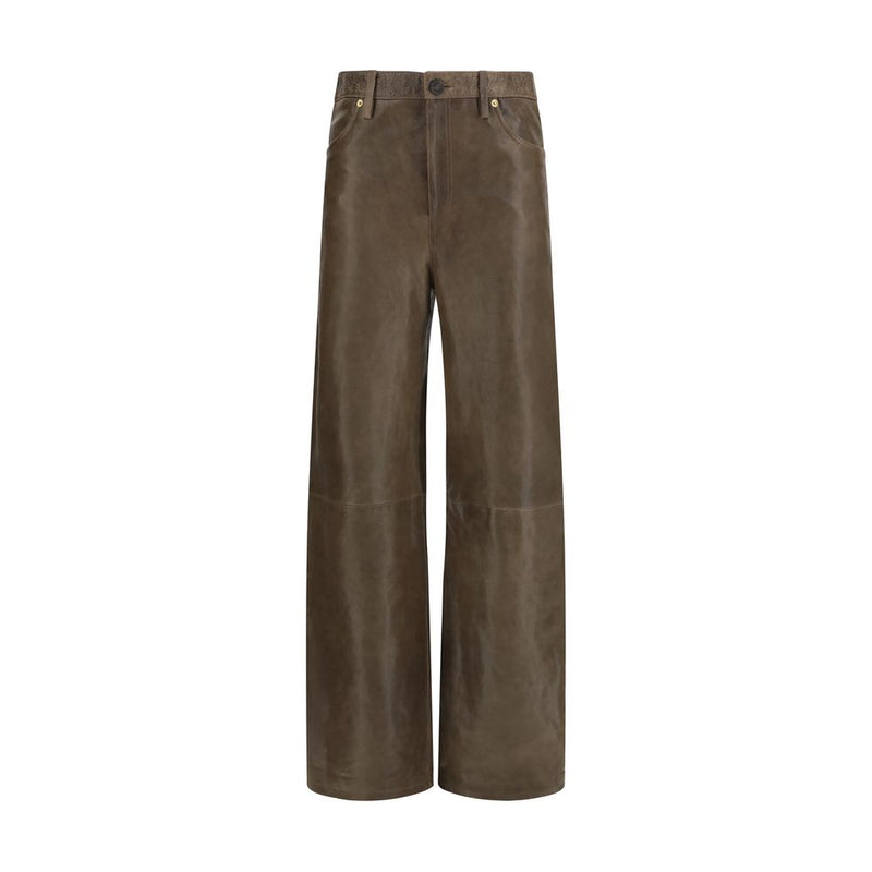 Golden Goose Brown Leather Pants