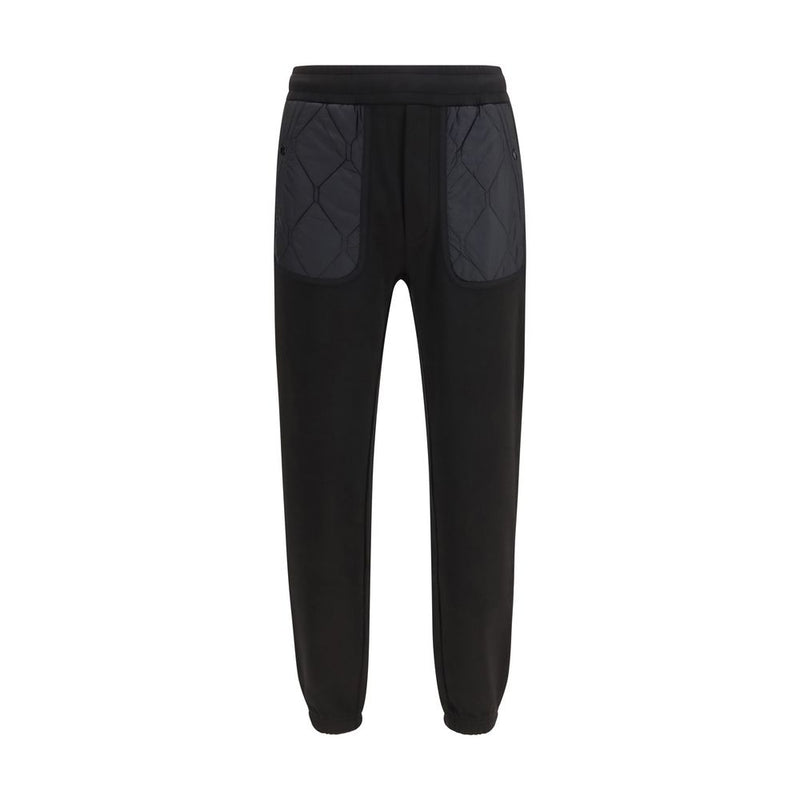 Moncler Black Cotton Athletic Pants