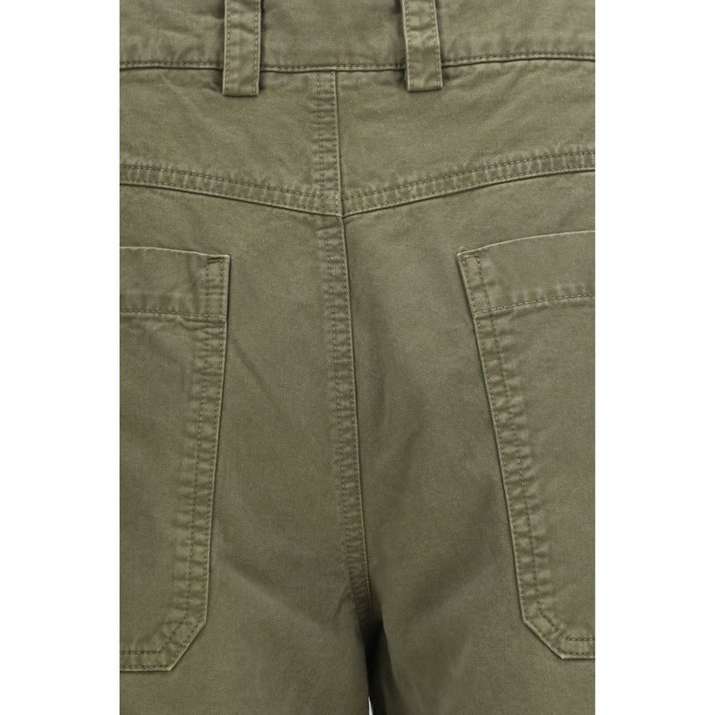 Off-White Bicolor Cotton Casual Pants