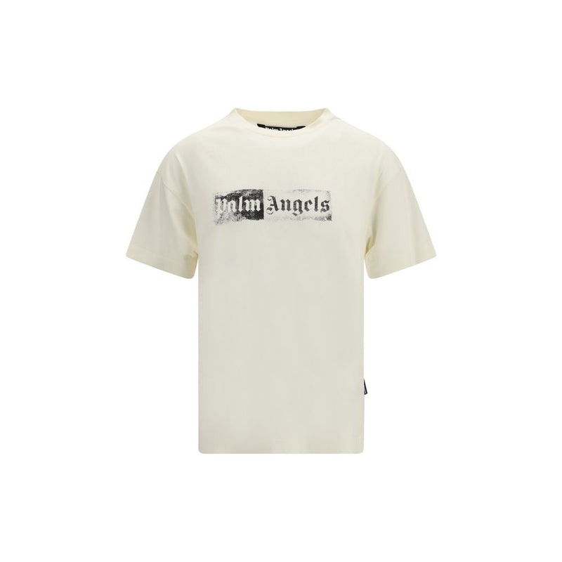 Palm Angels Beige Cotton T-Shirt