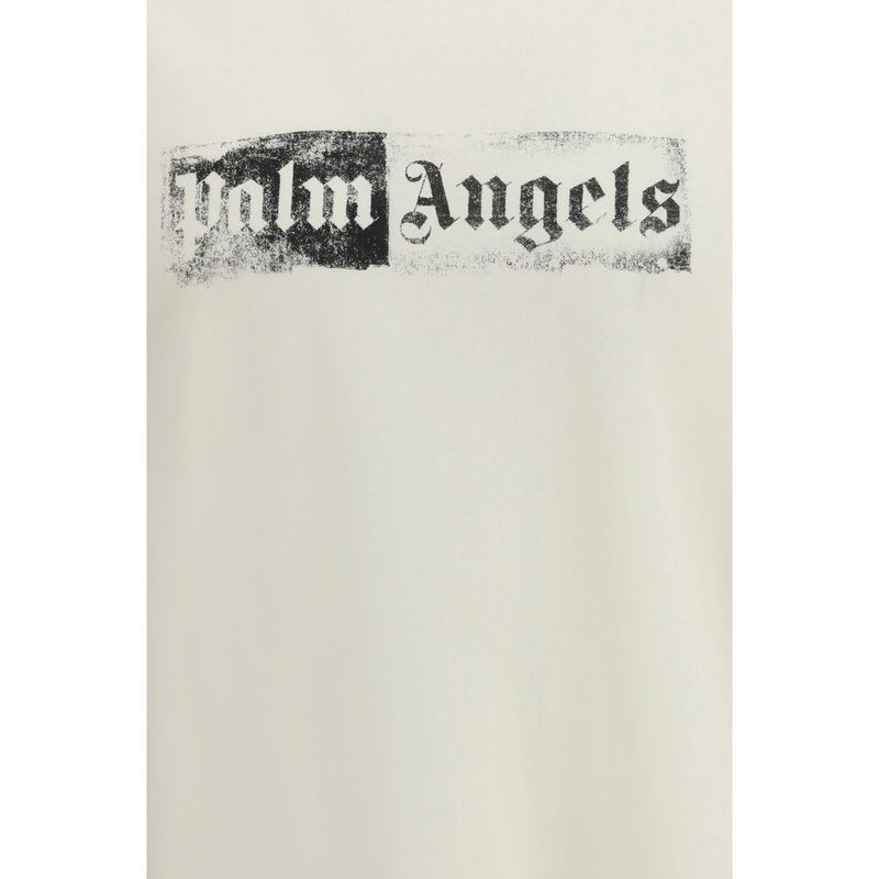Palm Angels Beige Cotton T-Shirt