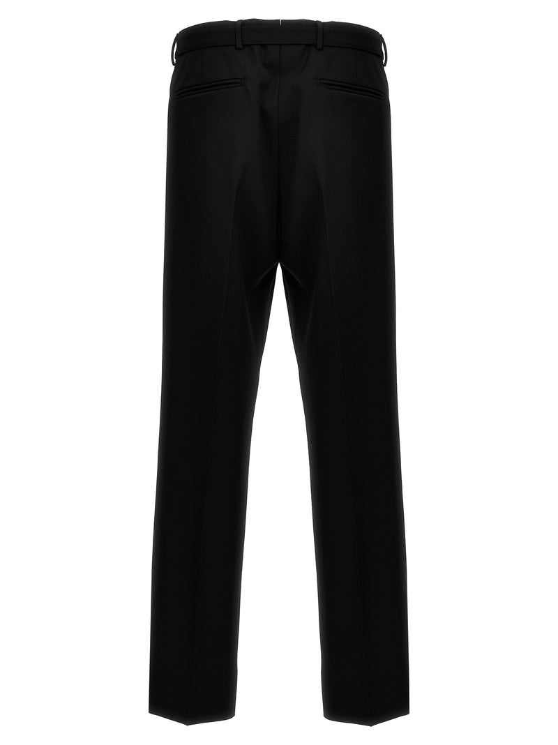 Prada Black Virgin Wool Dress Pants