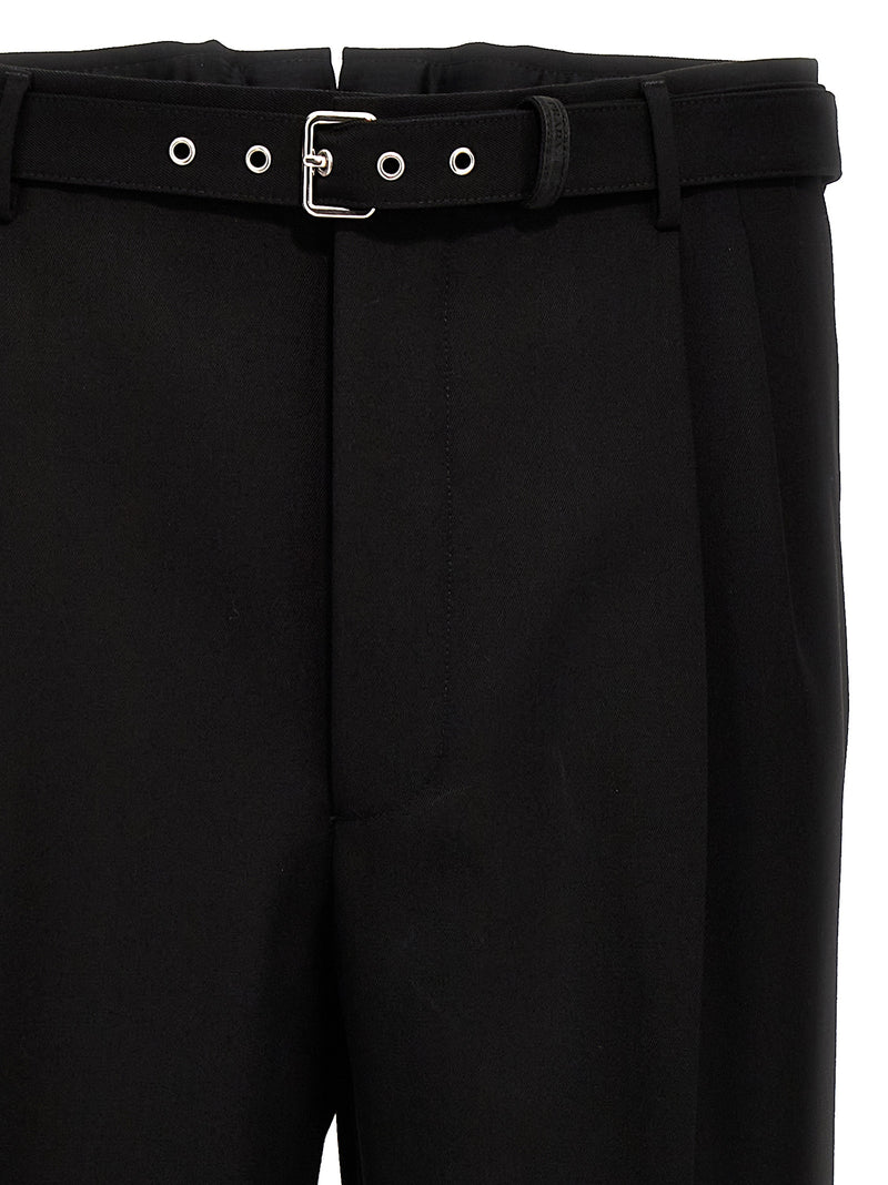 Prada Black Virgin Wool Dress Pants