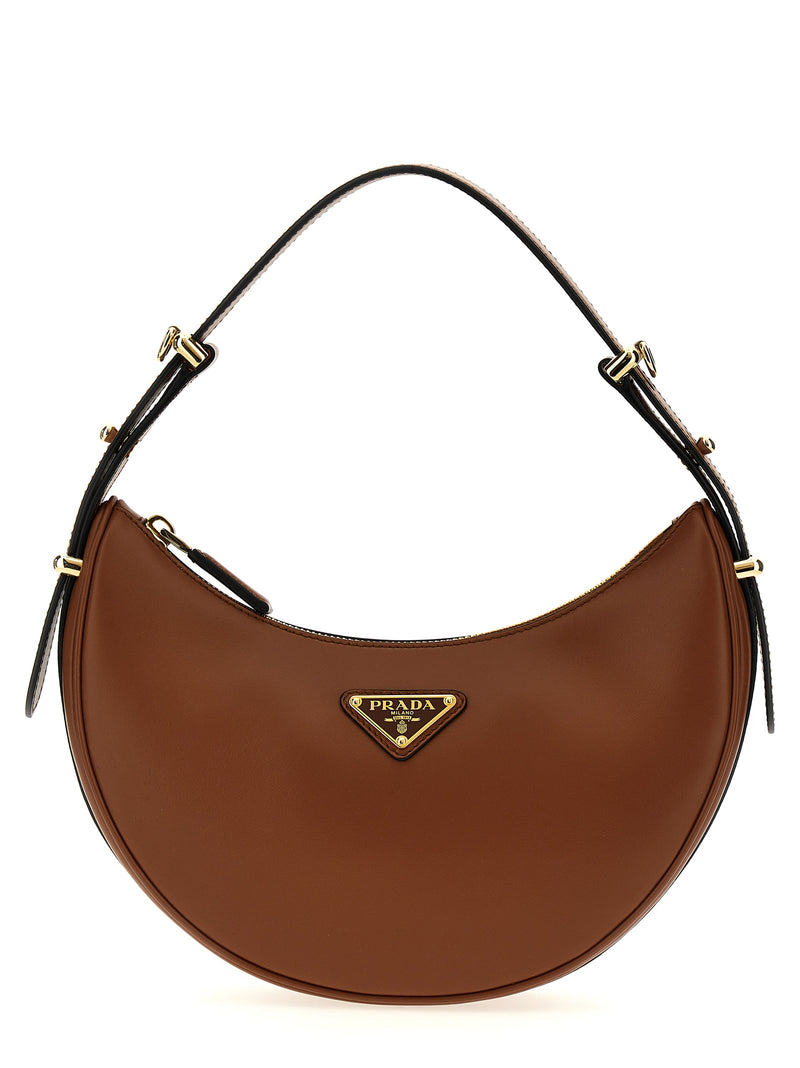 Prada Brown Calfskin Shoulder Bag