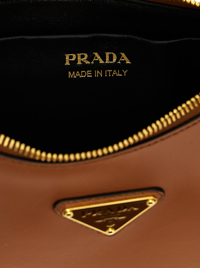Prada Brown Calfskin Shoulder Bag