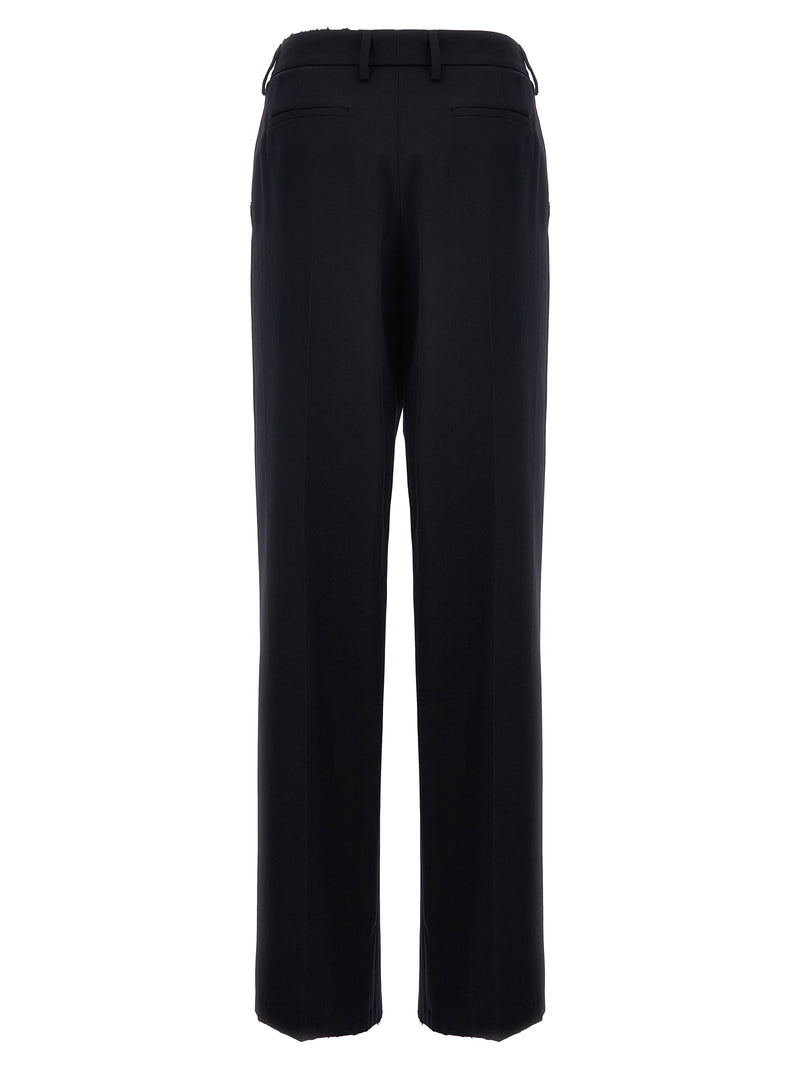 Prada Blue Wool Casual Pants