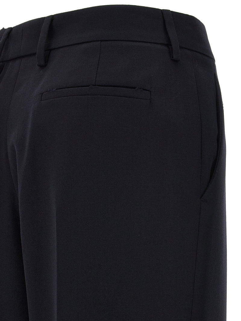 Prada Blue Wool Casual Pants