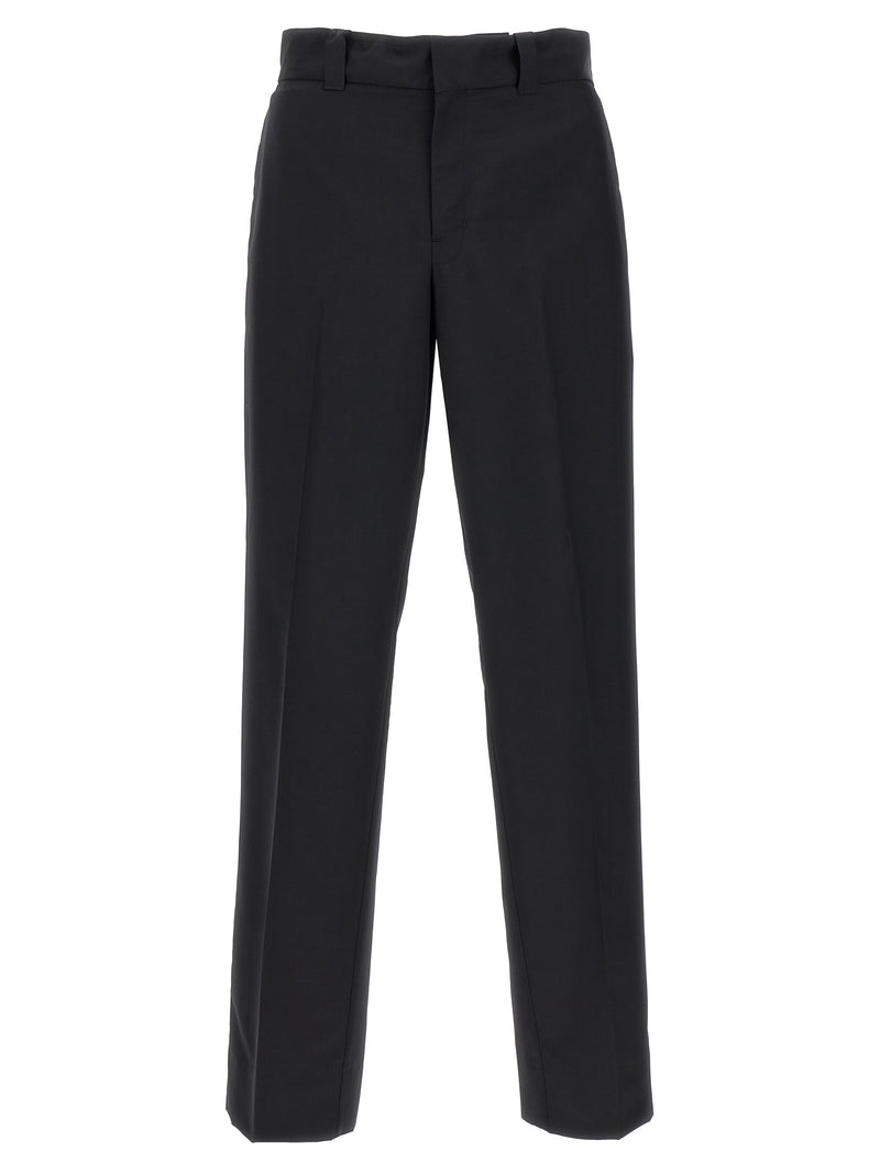 Prada Black Virgin Wool Casual Pants