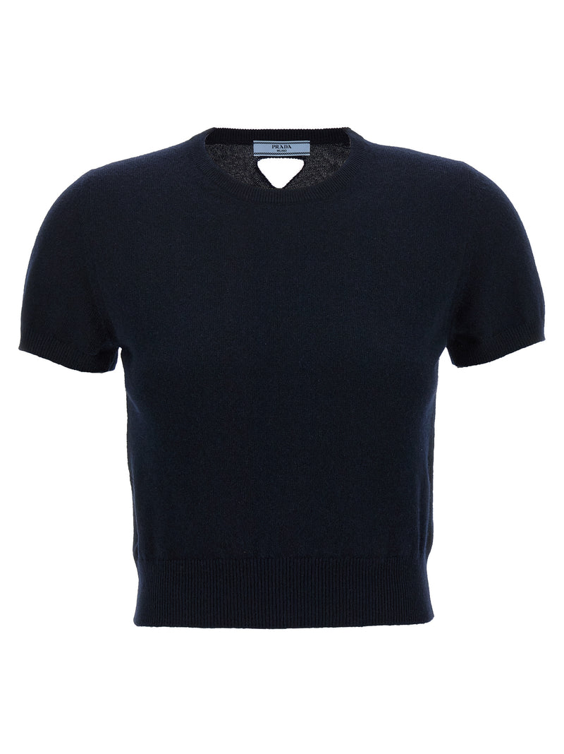 Prada Blue Cashmere Cardigan