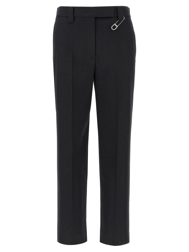 Prada Gray Virgin Wool Dress Pants