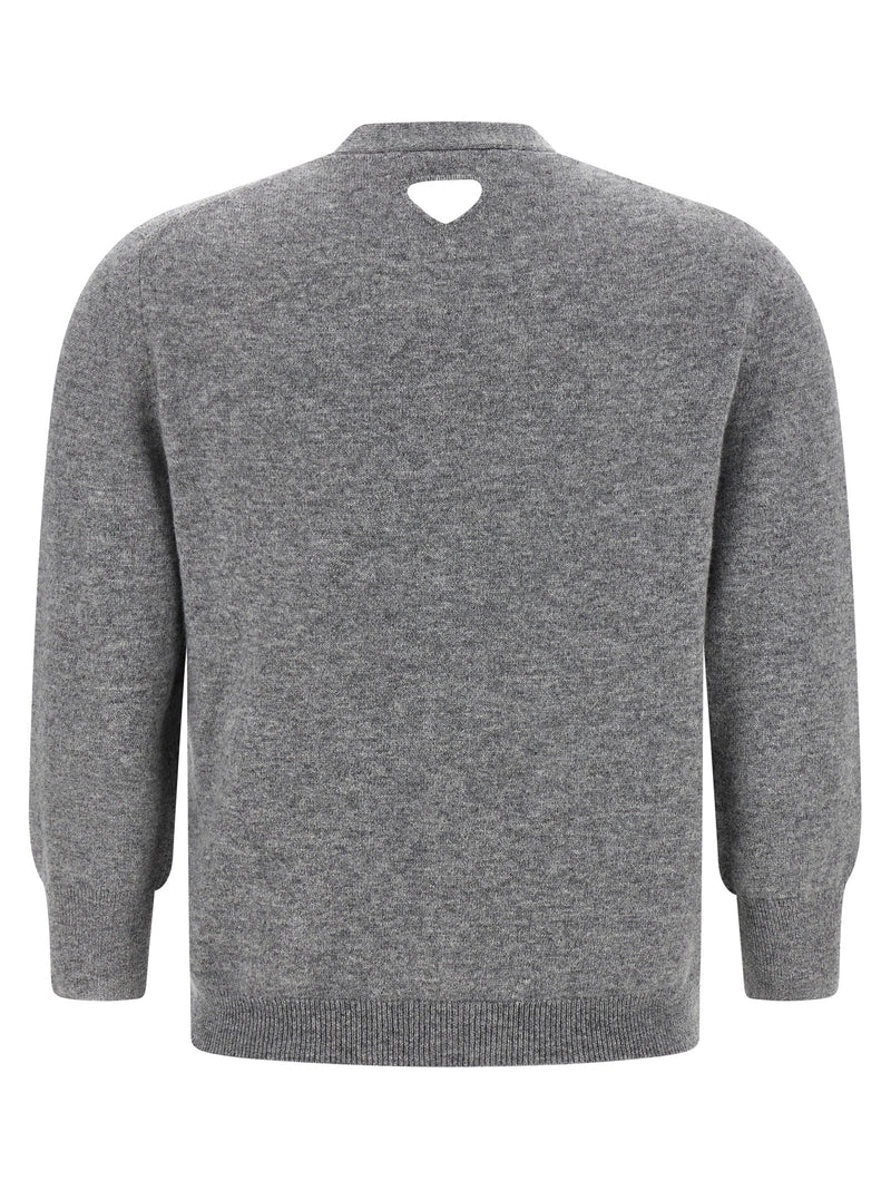Prada Gray Cashmere Cardigan