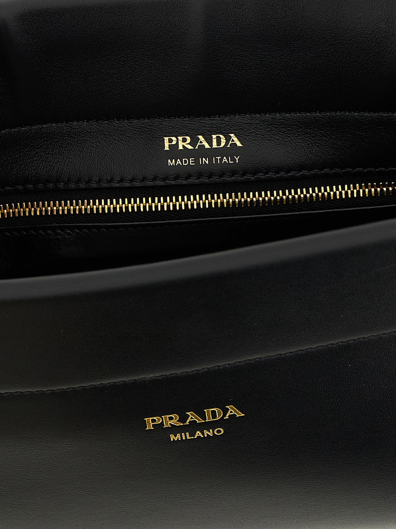 Prada Black Calfskin Shoulder Bag