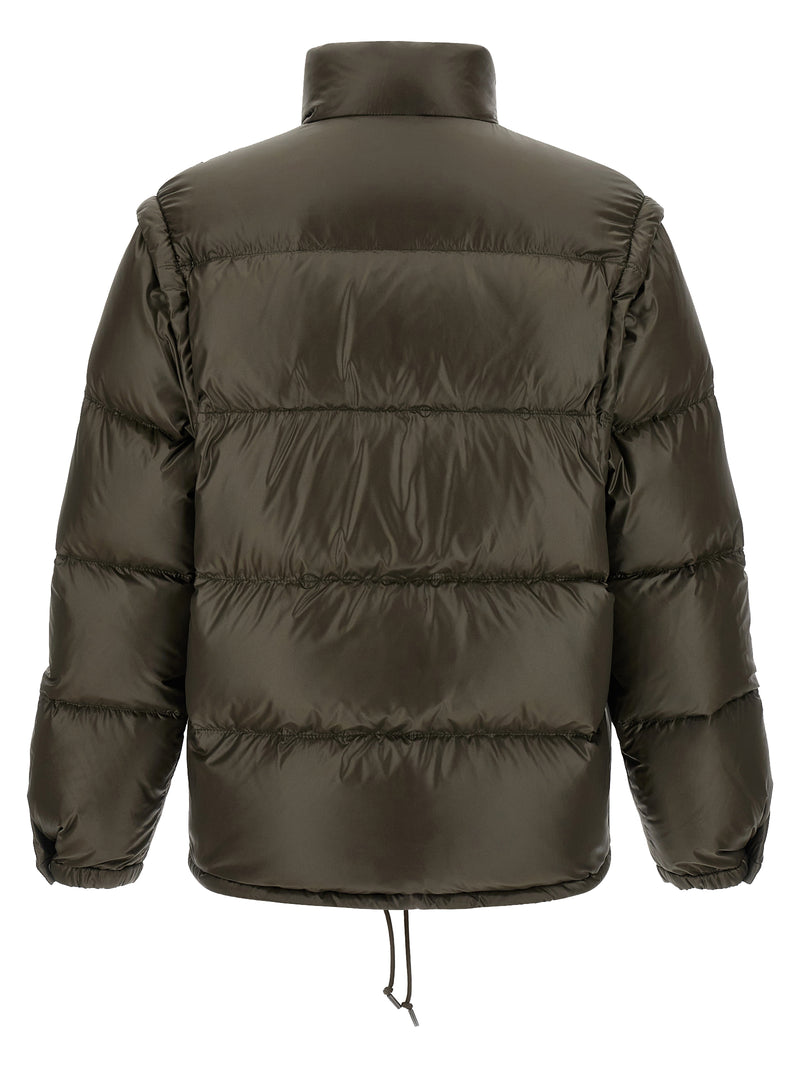 Prada Gray Recycled Polyamide Full-Length Jacket